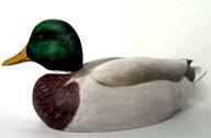 Hand Carved Resting Pose Drake Mallard